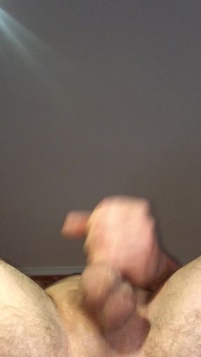 Lazy Handjob of a Small Uncut White Cock.