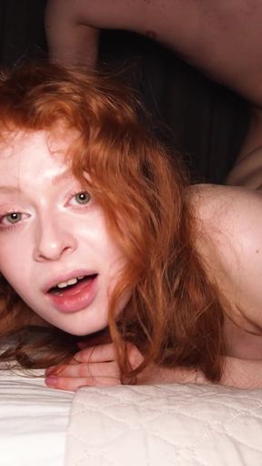 A 20-year-old Redhead Slut Challenged Me and My Dick. I Fucked Her to the Bone!