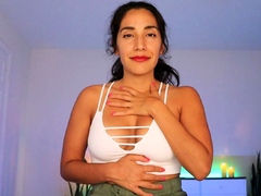Chubby Brunette Big Boobs Dildo Masturbation