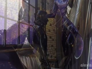 My fresh rubberdoll T2, choking on rod - Alex Latex