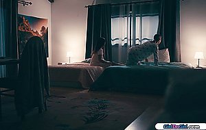 Mormon girls share 1 last night together and lick each other