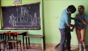 Unexpected Study Session: Classmate Joins Me in the Classroom! - College Classmate Came to my CLASS Room to do Homework