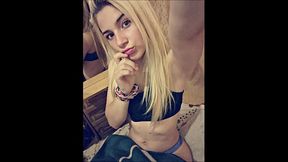 Rubia argentina en tanga