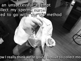 SLUTTY NURSE tests strength of patient's rod with sloppy deepthroat fellatio
