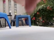 FLEXING AND CUM : OUTSIDE - MIKA AYDEN