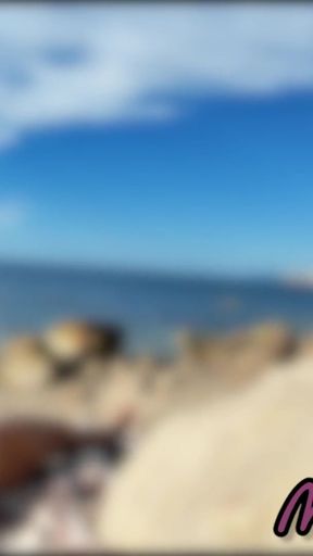 Strangers caught my wife touching and FUCKING my BIG COCK on a public nude beach - Real amateur french - MissCreamy   Clip 1