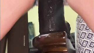 milf Squirting on XL King Penis