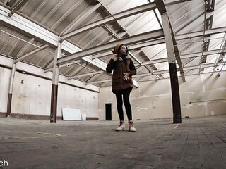 I Left my Clothing BEHIND and SQUIRTED! - Public Nudity Warehouse Dare