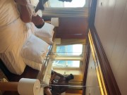Sucking Dick OUTSIDE On CRUISE BALCONY Then Inside To Get My Ass Filled With A Huge Load!