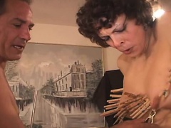 MILF Kassy loves pain and he gives her all of it she can handle