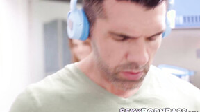 ”Petite Euro chick Molly Devon spreads her legs for a thick prick”