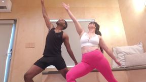 Amateur Wife Takes BBC During Hot Yoga Session