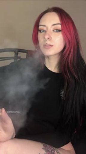 Gothbimhoe SFW smoking cigarette compilation