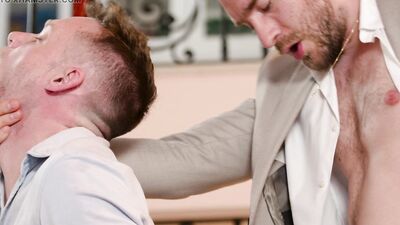 Charlie Cherry & Philip Zyos seal a business deal with a wild bareback fuckfest