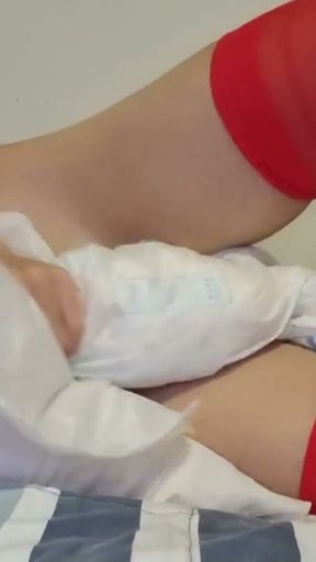 ABDL Diaper boy Humping a Pillow   Clip 2