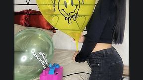 While testing my cute Nastilla balloons, an unexpected pop happened