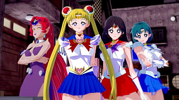 Sailor Moon Harem - Sailor Moon Sailor Mars Sailor Mercury and Queen Beryl