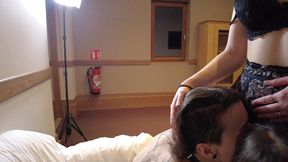 when the game of hide-and-seek degenerates into sex in the hotel corridors, they get caught.