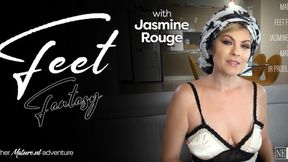 ”Sexy STEPMOM Jasmine Rouge shows her pretty feet”