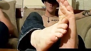 JockStraps - Hot Studs Stroke Off Side-by-Side With Toe Shots