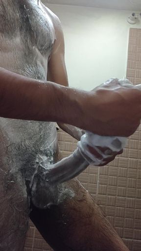 In bathroom big dick