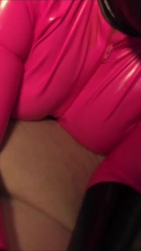 Rubber Doll with Muffled Moans Subdued by the Fucking Machine