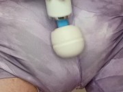 Soaked Diaper Under Spandex Hitachi Masturbation