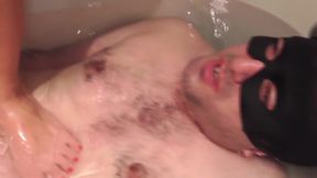 two sadistic blondies enjoy waterboarding their slave