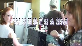 Sultry older vixen pleasuring herself with a dildo
