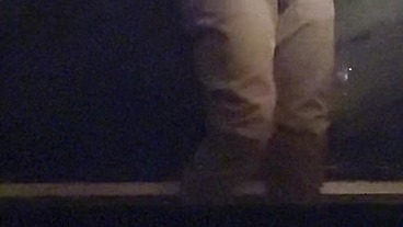 dare (pee desperation challenge): tied up by my flatmate, I couldn't take off my pants even though I was desperate to piss