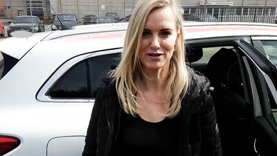 Dirtytina, the blonde MILF, gets a hot creampie in the German countryside