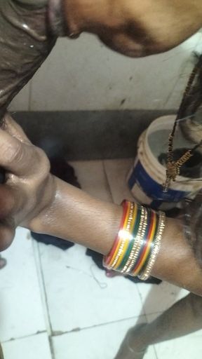 Desi bhabhi enjoying before bath