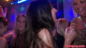 Sexy Euro babes at a party lustful for some cock