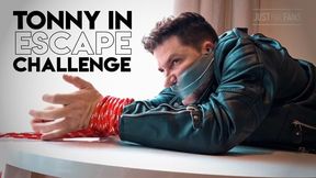 Tonny in Escape Challenge (1080p) Gay Bondage - Gay Dimination - Ropes - Gagged - BDSM