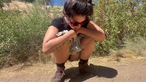 Pissy mommy outdoor hiking