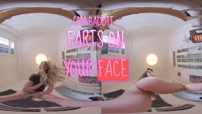 Helpless Under Her Post-Gym Ass: VR 180 Protein Fart Domination