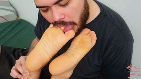 Foot worship, part 3, by yanka and Slave, FULL HD