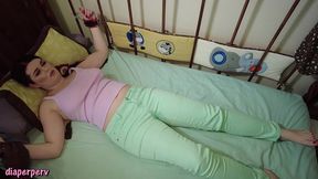 bratty anastasia rose gets diapered by stepdad and cum in diaper