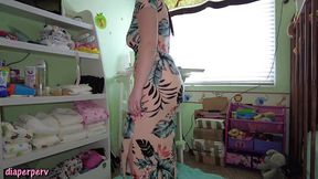 bratty anastasia rose gets diapered by stepdad and cum in diaper