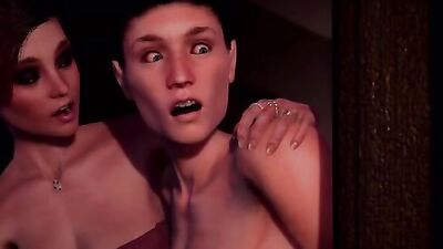 Watch two futas seduce a Tup in this steamy cartoon hentai