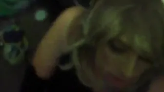 Amateur crossdresser sucks big cock and gets fucked hard