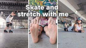 Skate and stretch with me - Lets go to the skatepark