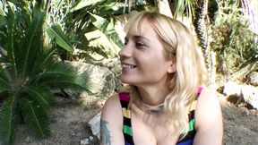 Wild platinum chick gets her big dick fix