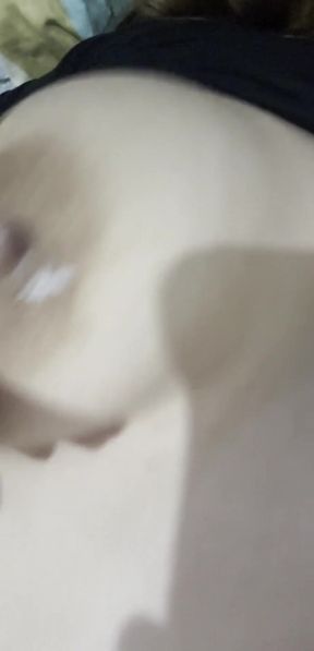 Thrilling moment from &quot;It bounced my big tits full of breast milk&quot;