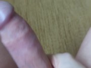 Try not to cum, how long can you last? Masturbating in front of the window with people walking past