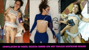 HD COMPILATION by model Yessica Bunny cpr wet topless boyfriend rescue 70049