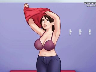 Summertime Saga [v21.0.0] - Large Breasts mother I'd like to fuck Step Mommy Gives Oral job In Shower To 18yo Step Son. This guy Cums In Her Throat And That babe Swallows - Toon Taboo Porn - Part #65