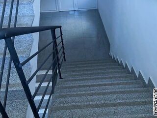 Large Butt Golden-haired picked me up in Elevator and gets drilled in Stairwell - was it also loud?