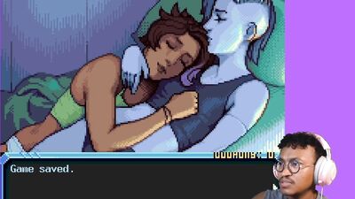 Get ready for a wild ride with these hot, cyber-dyke babes in a cyberpunk cartoon!