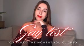 Gay test - You failed the moment you clicked - Tu as échoué dès que t'as cliqué